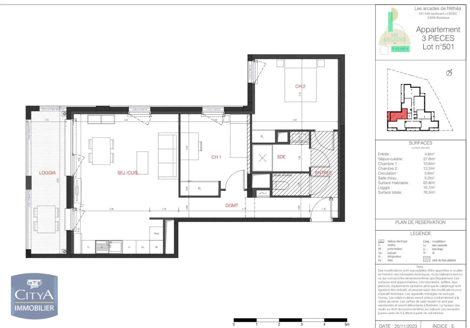 Photo 1 Appartement 3 pièces 65.8m²