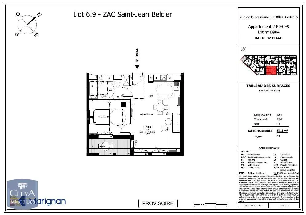 Photo 1 Appartement 2 pièces 50.4m²
