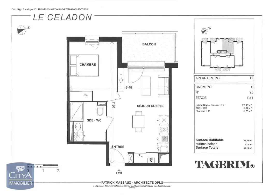 Photo 2 Appartement 2 pièces 40.01m²