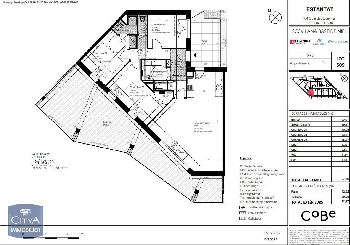 Photo 14 Appartement 4 pièces 97.56m²
