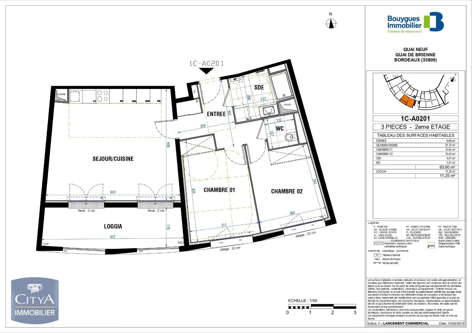 Photo 4 Appartement 3 pièces 63.9m²