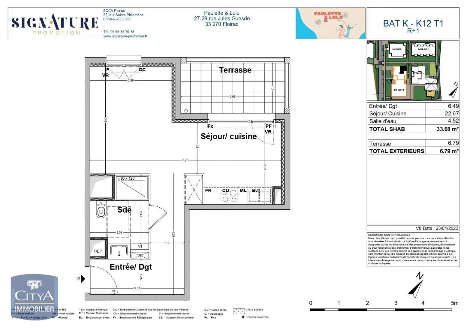 Photo 1 Appartement 1 pièce 33.68m²