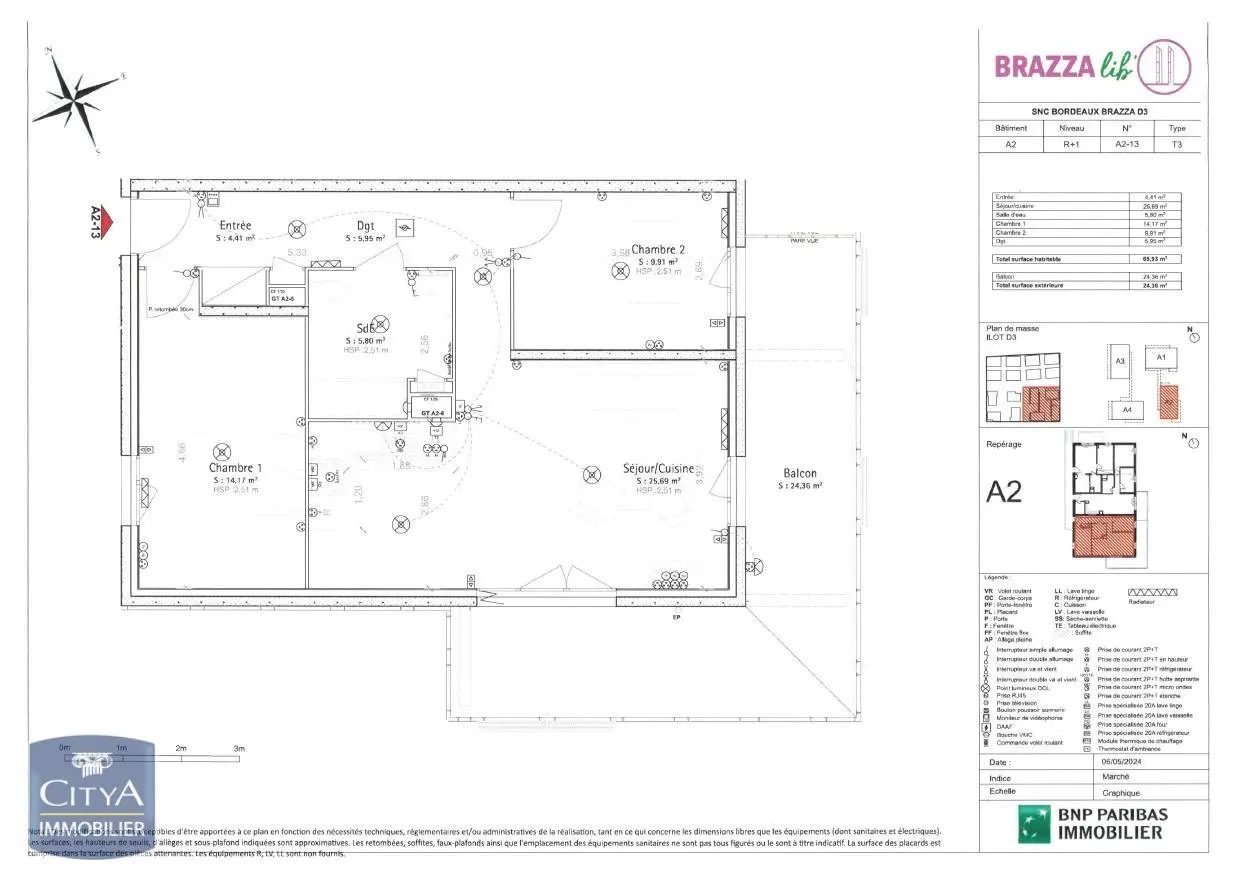 Photo 1 Appartement 3 pièces 65.93m²