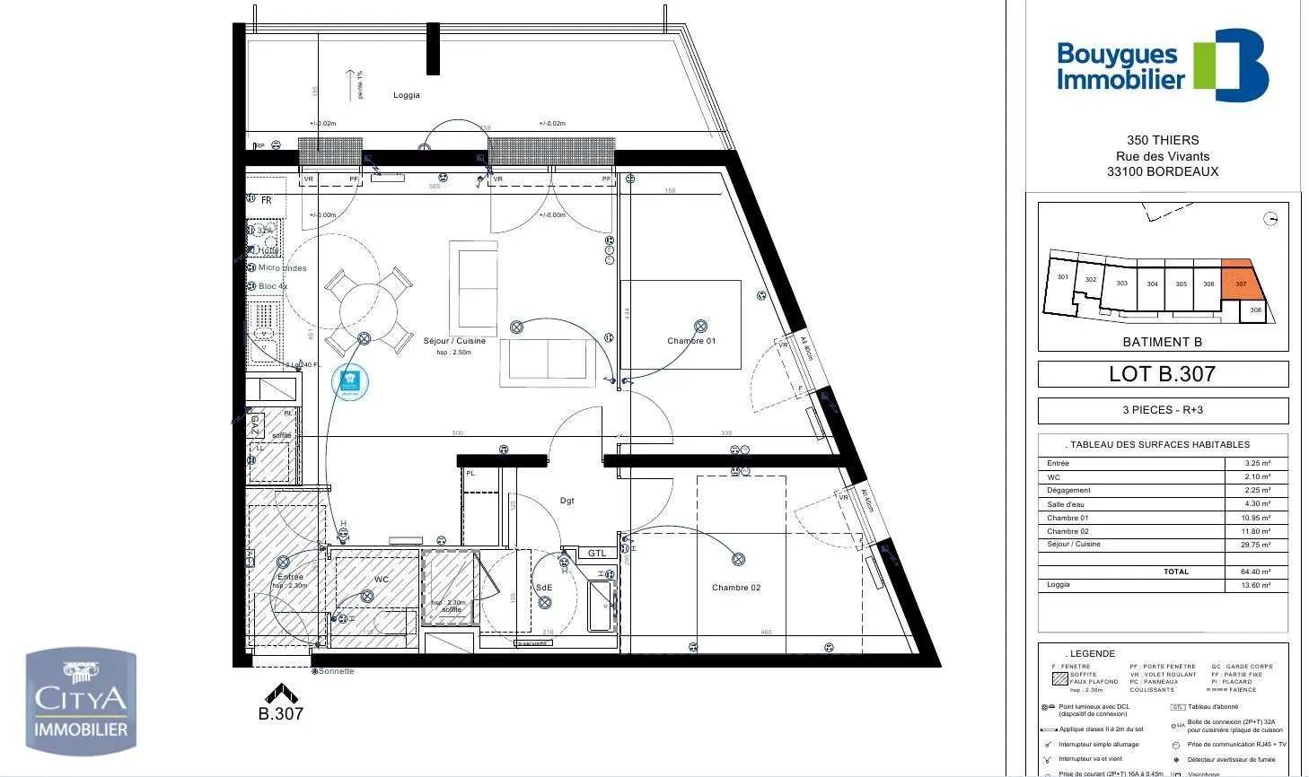 Photo 1 Appartement 3 pièces 64.4m²