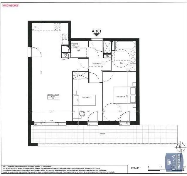 Photo 1 Appartement 3 pièces 62.6m²