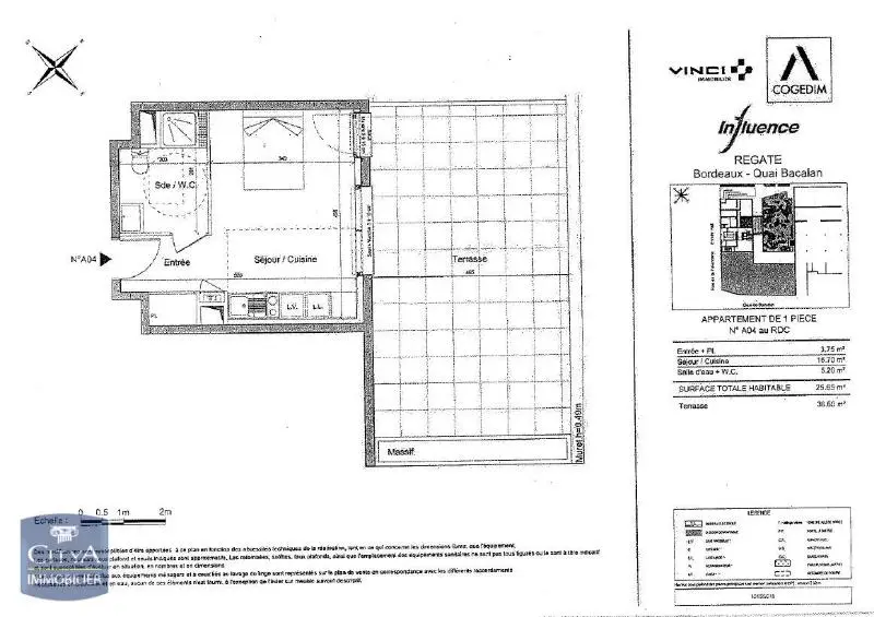 Photo 5 Appartement 1 pièce 25.65m²