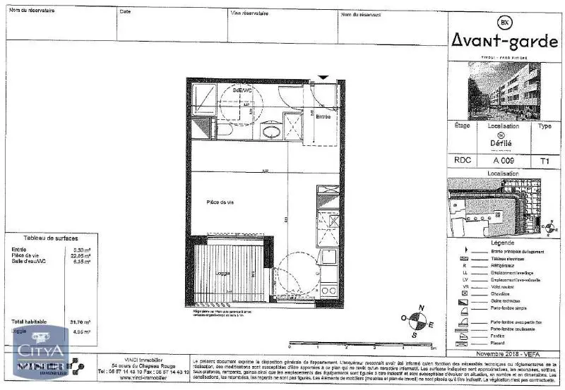 Photo 6 Appartement 1 pièce 31.7m²