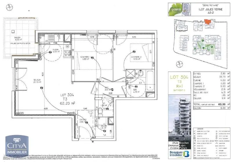 Photo 7 Appartement 3 pièces 62.2m²