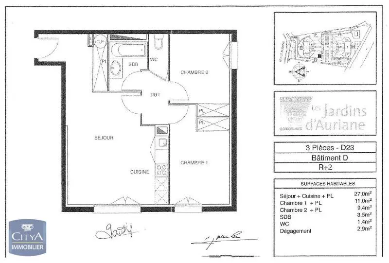 Photo 7 Appartement 3 pièces 54.47m²