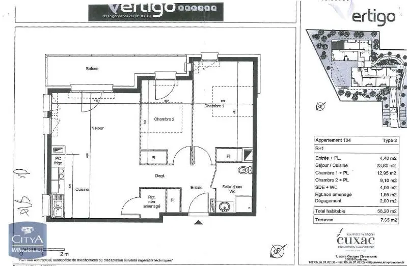 Photo 5 Appartement 3 pièces 58.2m²