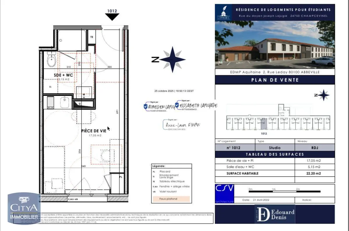 Photo 8 Appartement 1 pièce 22.2m²