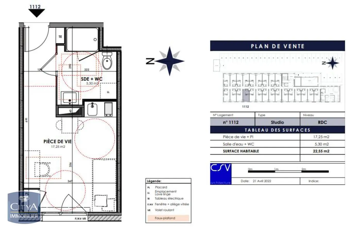 Photo 6 Appartement 1 pièce 22.2m²