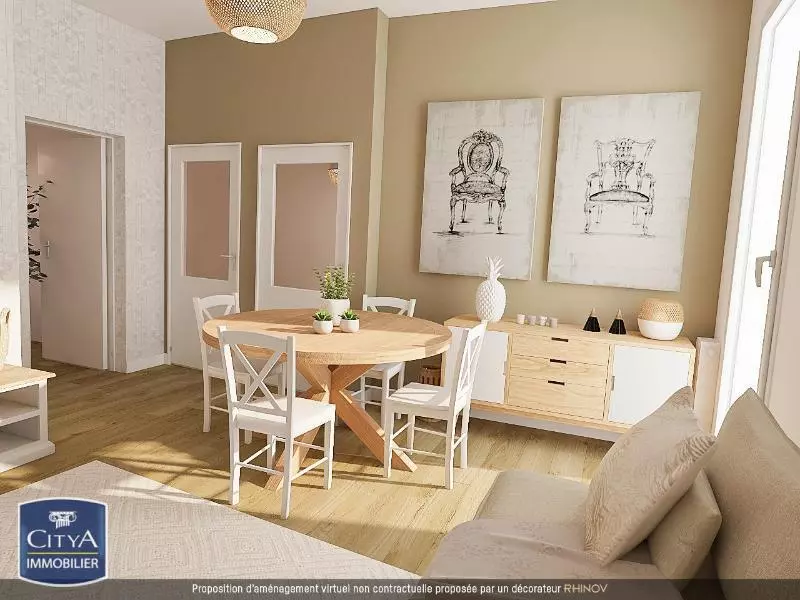 Illustration pour Appartement 2 pièces 56m² Photo Appartement 2 pièces 56m²