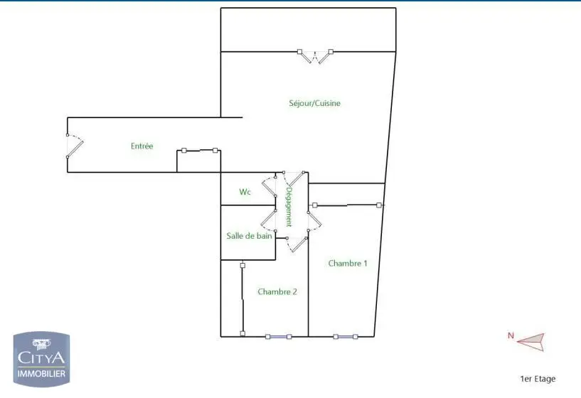 Photo 7 Appartement 3 pièces 61.66m²