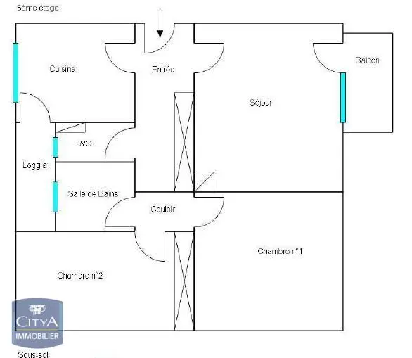 Photo 1 Appartement 3 pièces 64.32m²