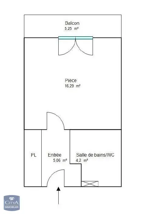 Photo 1 Appartement 1 pièce 25.55m²