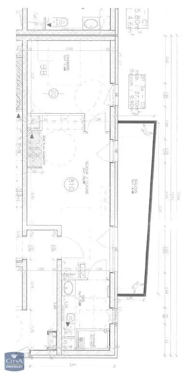 Photo 6 Appartement 2 pièces 37.92m²