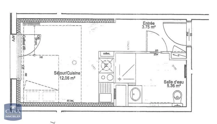Photo 1 Appartement 1 pièce 21.17m²