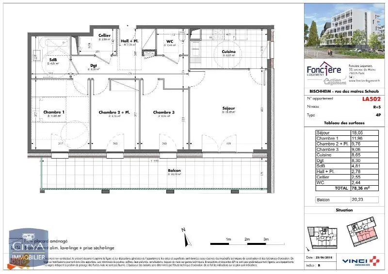 Photo 2 Appartement 4 pièces 78.36m²