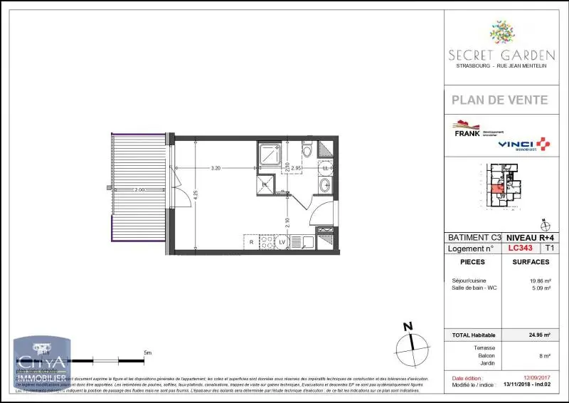 Photo 8 Appartement 1 pièce 25.18m²