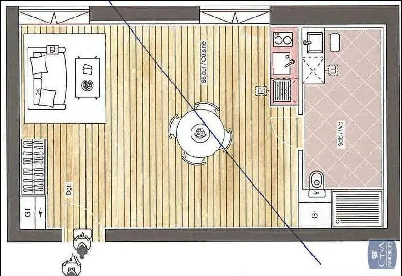 Photo 7 Appartement 1 pièce 38.44m²