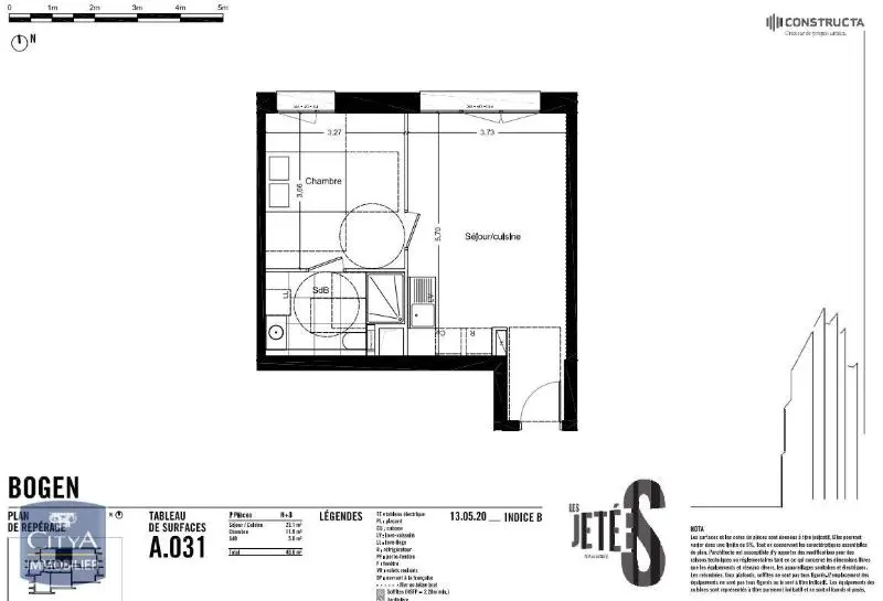 Photo 6 Appartement 2 pièces 40.8m²