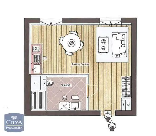 Photo 4 Appartement 1 pièce 29.04m²