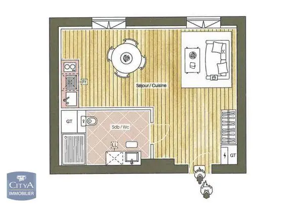 Photo 10 Appartement 1 pièce 29.3m²