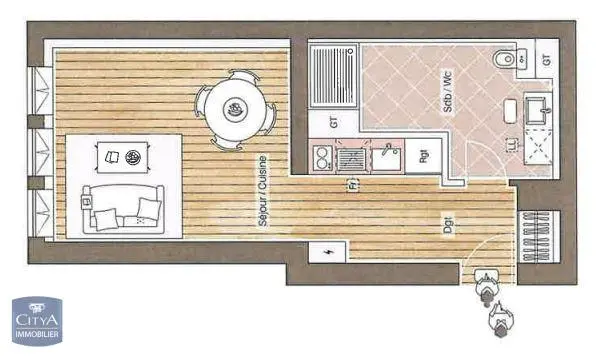 Photo 7 Appartement 1 pièce 31.16m²