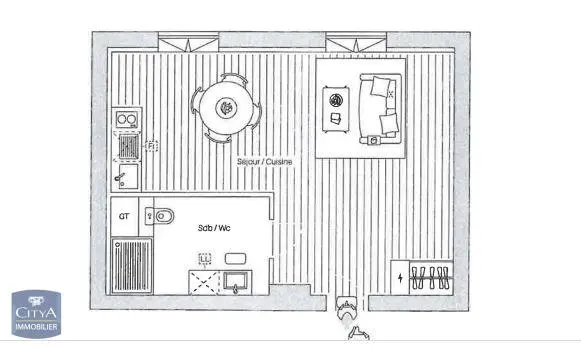 Photo 9 Appartement 1 pièce 34.6m²