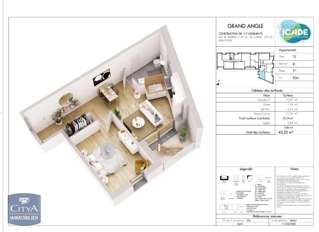 Photo 11 Appartement 2 pièces 40m²