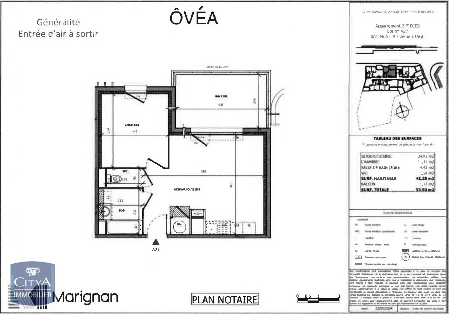 Photo 1 Appartement 2 pièces 42.28m²