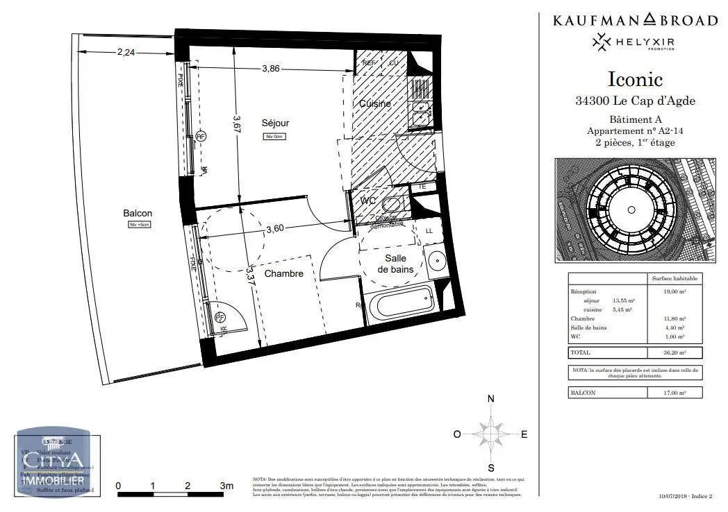 Photo 2 Appartement 2 pièces 36.2m²