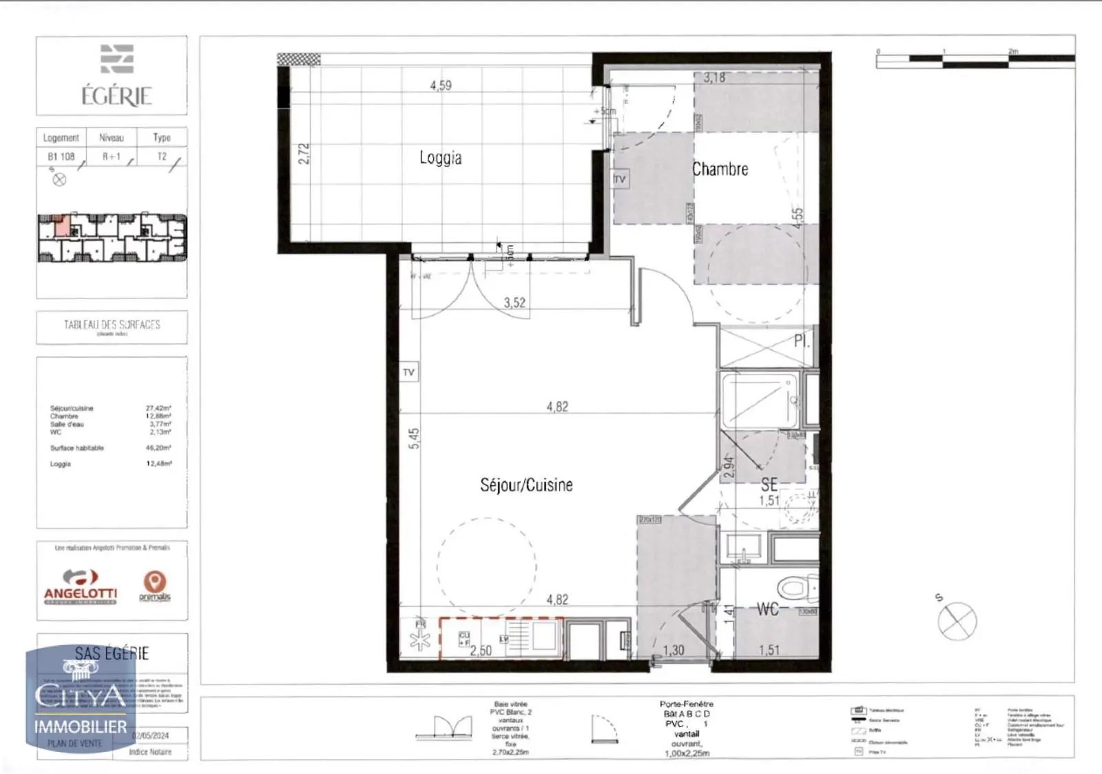 Photo 3 Appartement 2 pièces 46.2m²