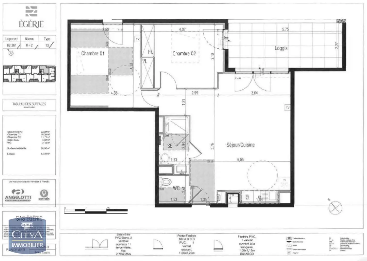 Photo 3 Appartement 3 pièces 66.9m²