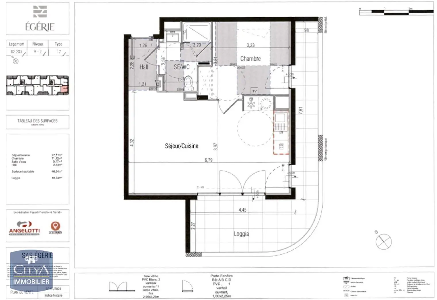 Photo 3 Appartement 2 pièces 46.84m²