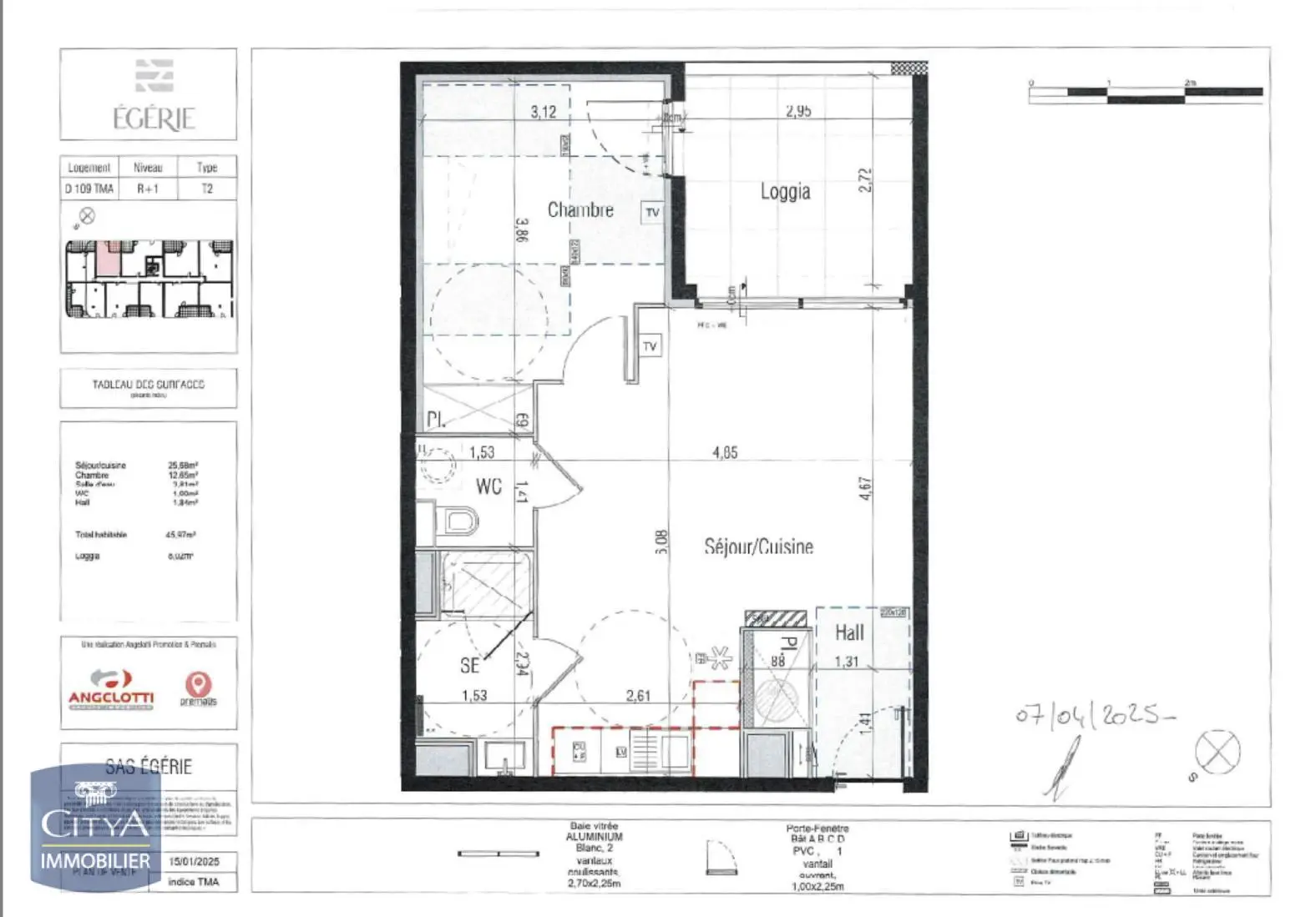 Photo 1 Appartement 2 pièces 45.97m²