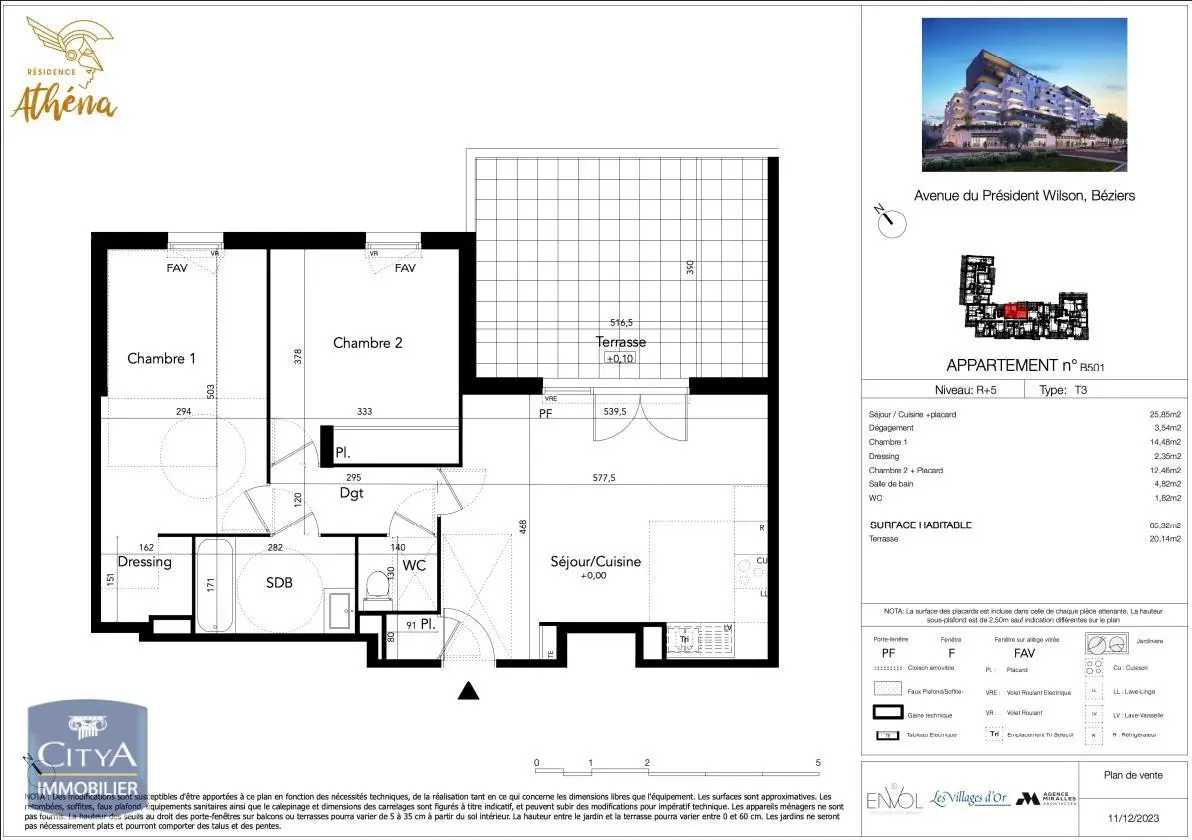Photo 1 Appartement 3 pièces 65.32m²