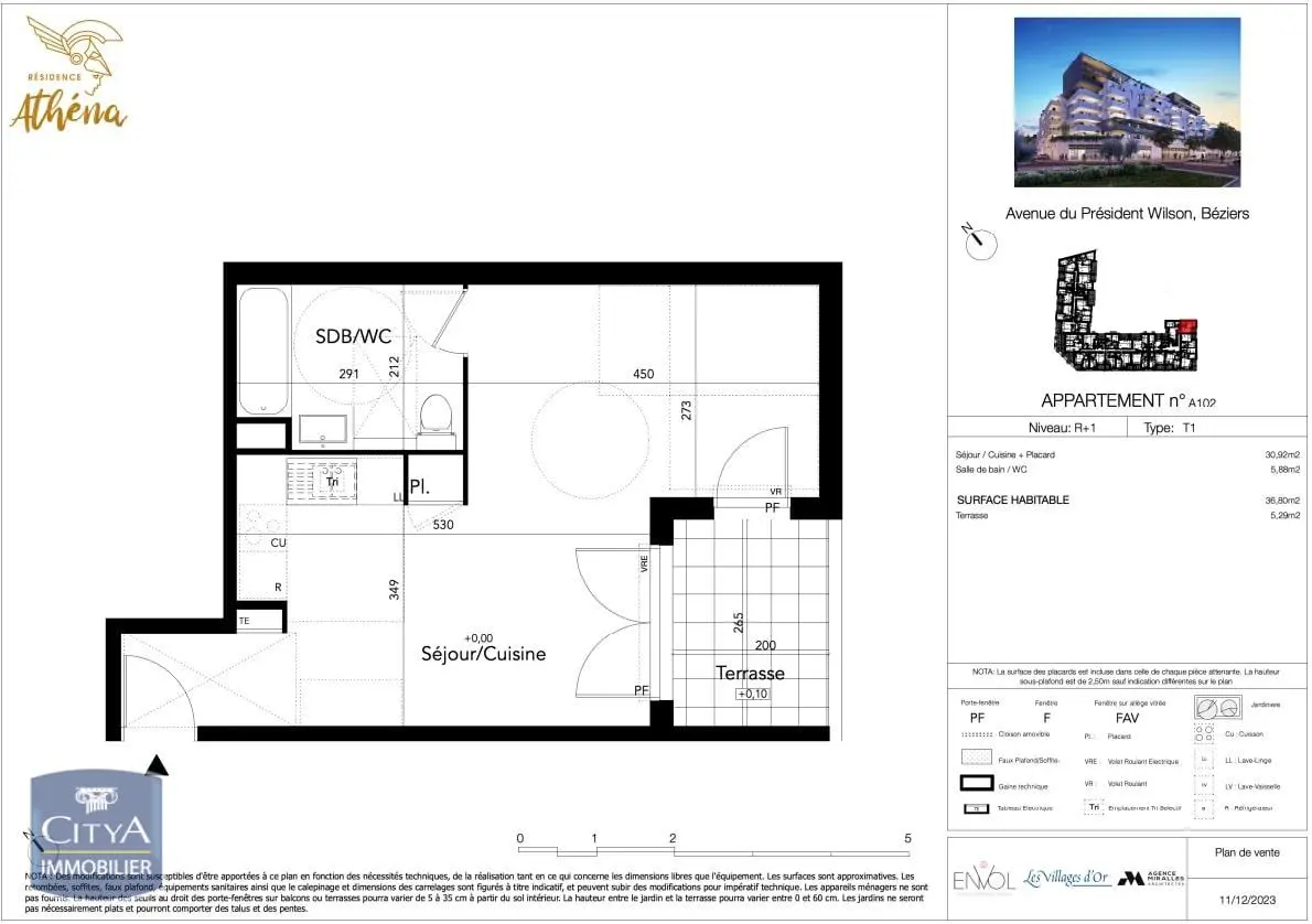 Photo 1 Appartement 1 pièce 36.8m²