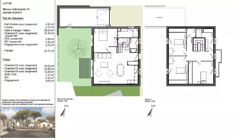 Illustration pour Maison 5 pièces 127.06m² Photo Maison 5 pièces 127.06m²