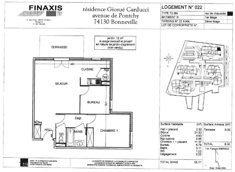 Photo 7 Appartement 2 pièces 55.11m²