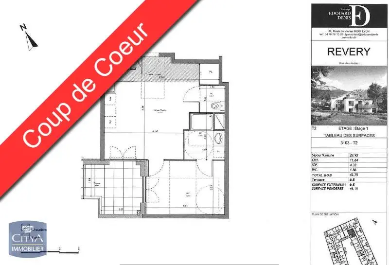 Photo 6 Appartement 2 pièces 42.75m²