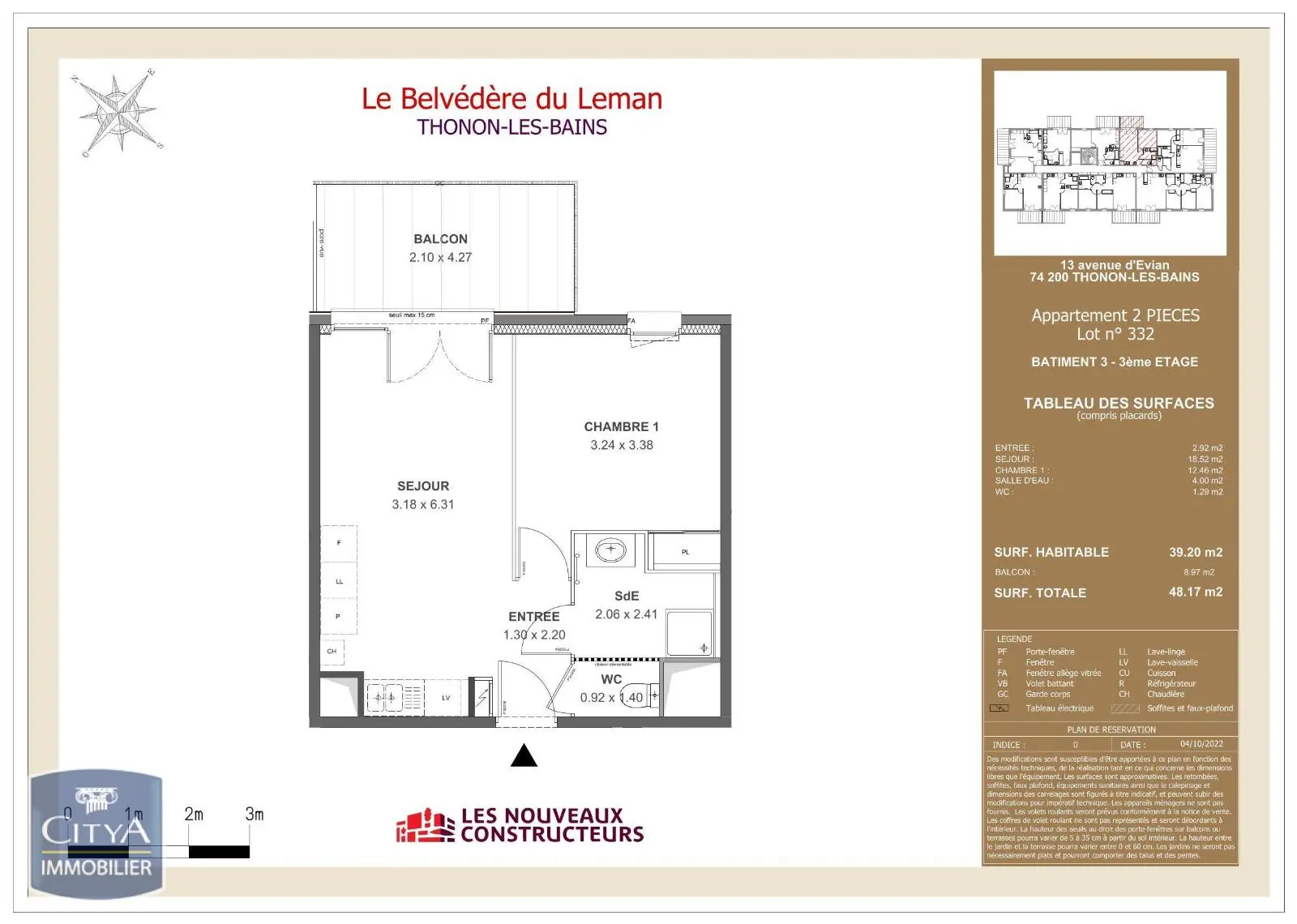 Photo 2 Appartement 2 pièces 39.2m²