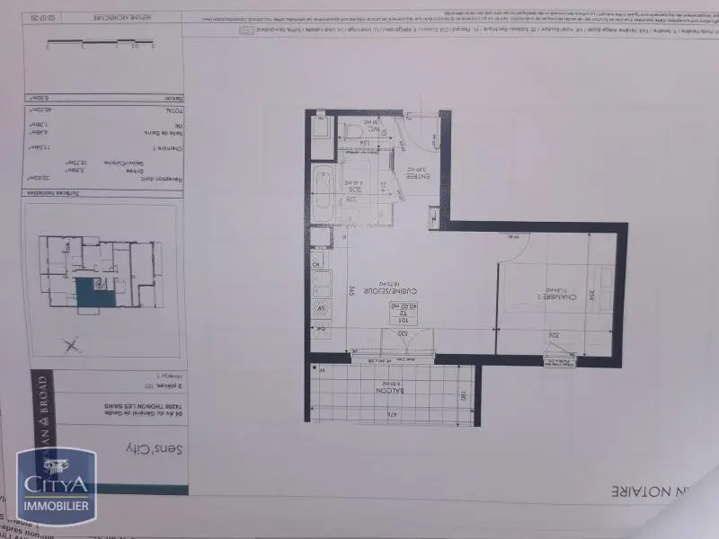 Photo 1 pour Appartement 2 pièces 40.02m² Photo 1 Appartement 2 pièces 40.02m²