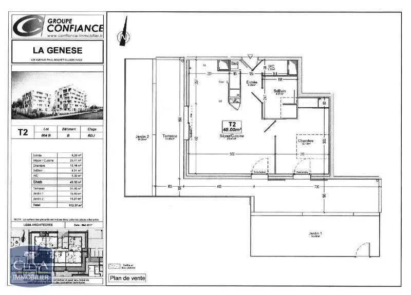 Photo 12 Appartement 2 pièces 48.01m²