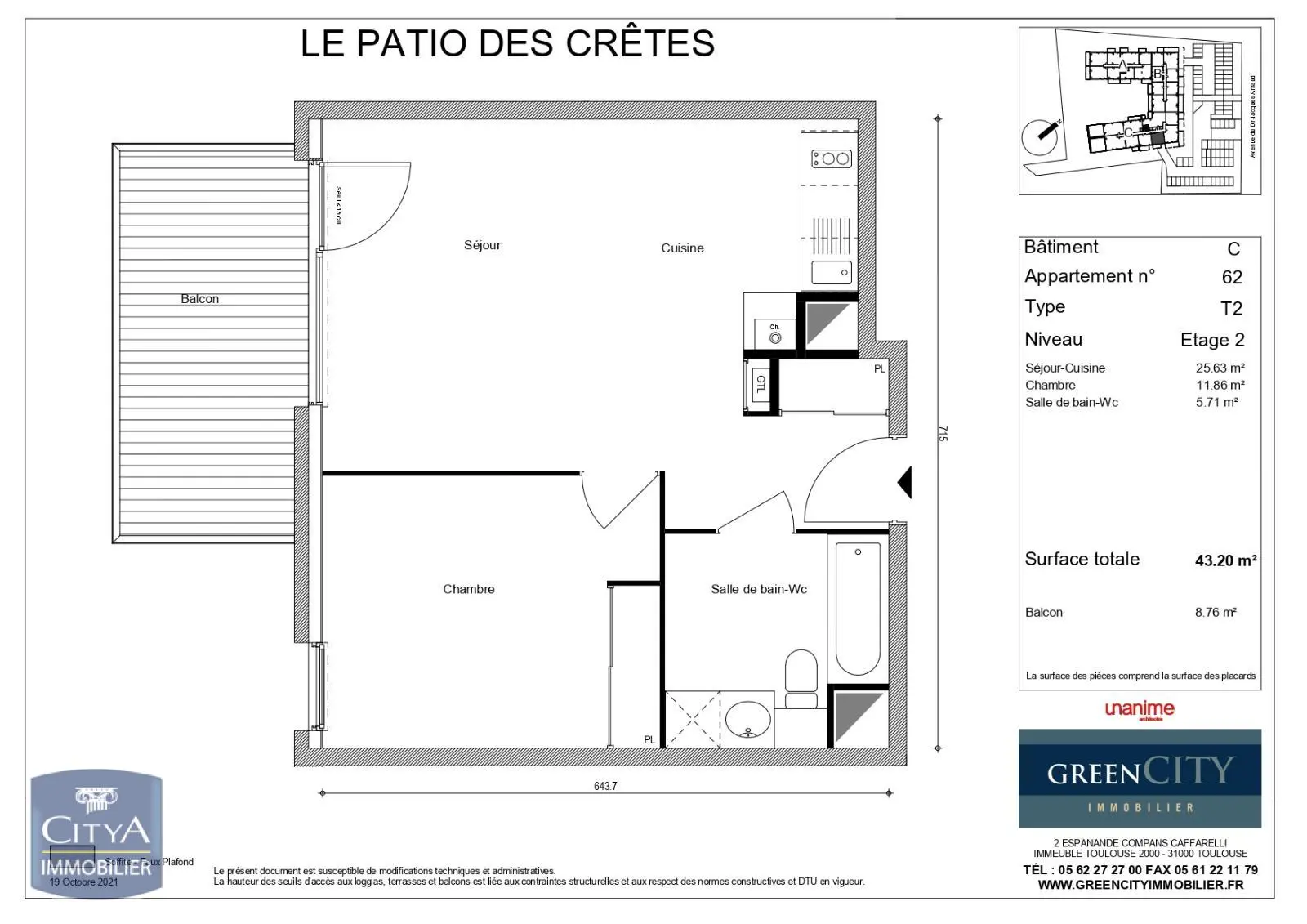 Photo 4 Appartement 2 pièces 43.2m²