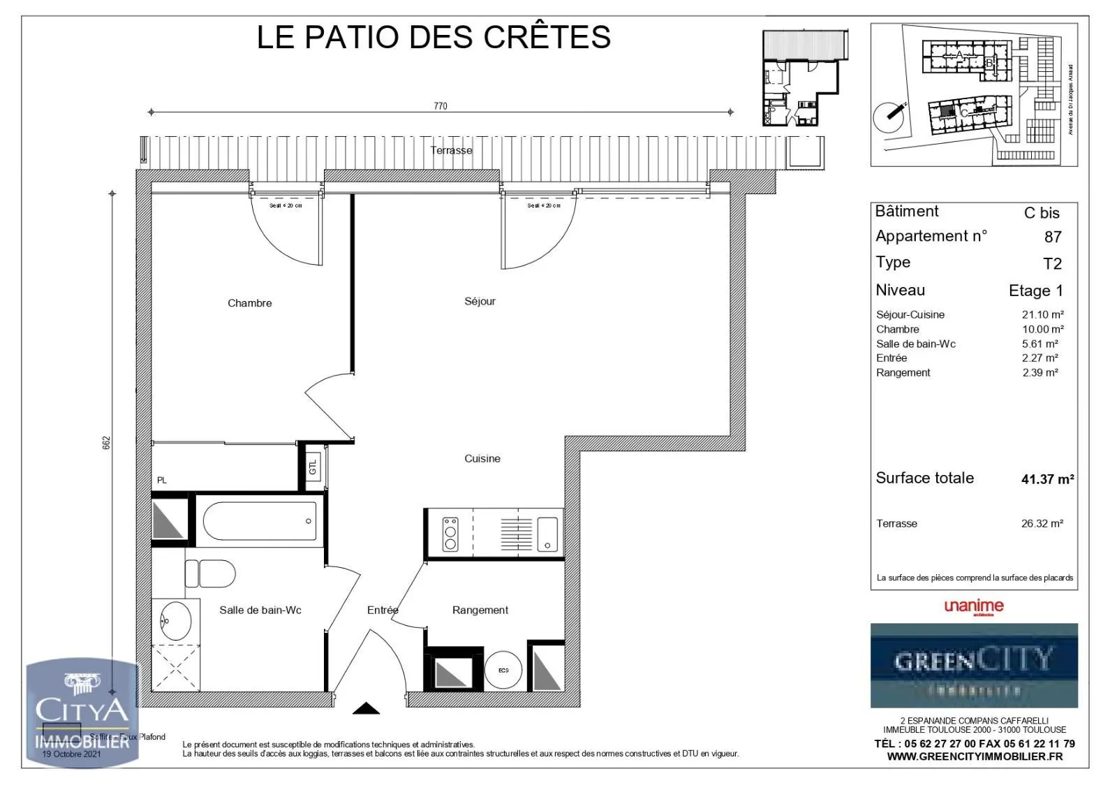 Photo 2 Appartement 2 pièces 41.37m²