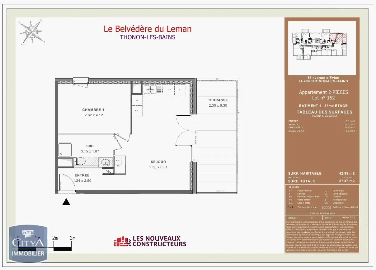 Photo 8 Appartement 2 pièces 42.98m²