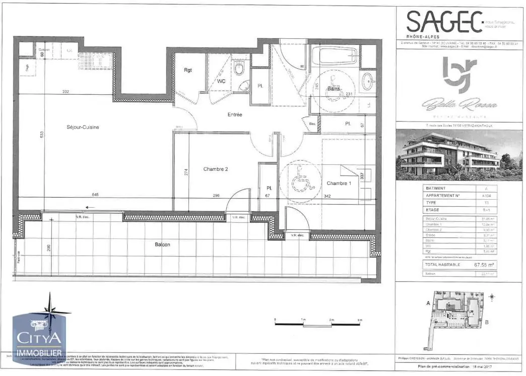 Photo 10 Appartement 3 pièces 67.34m²