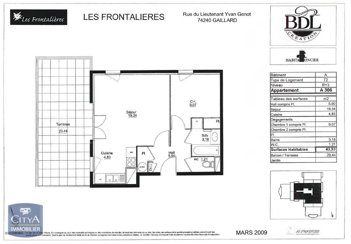 Photo 5 Appartement 2 pièces 43.51m²